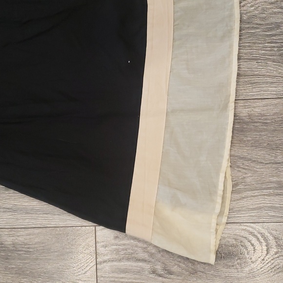 photo - The Limited Strapless Dress Midi Black and Tan Brown - Picture 12 of 17